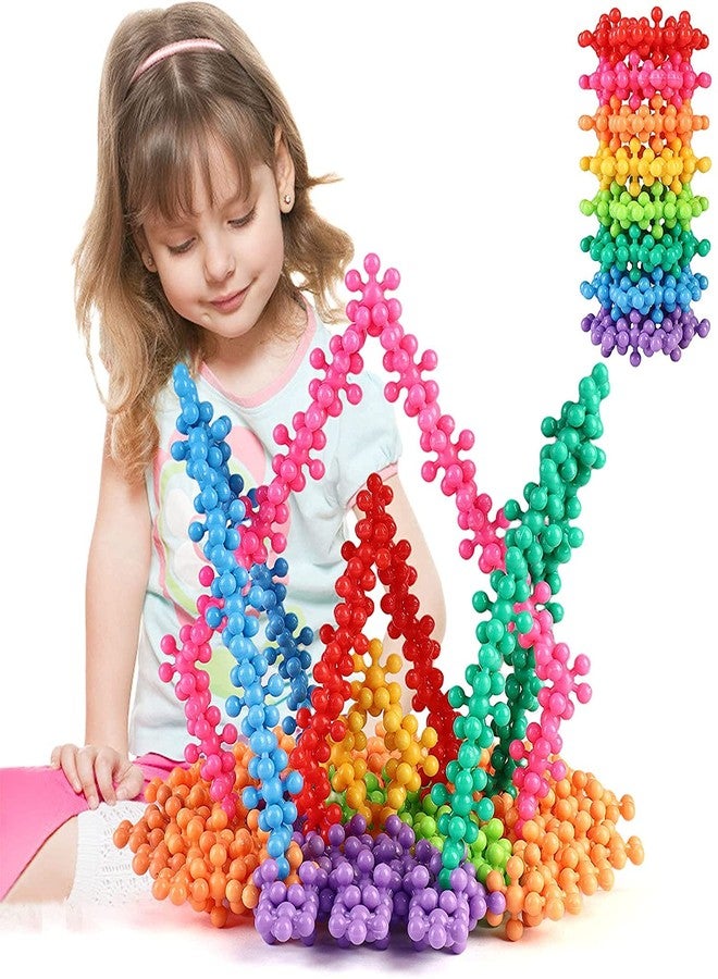 HS ENTERPRISE� 200 Pieces Star Links, Multicoloured Interlocking Learning Educational Blocks, Improves Creativity and Construction Blocks for Kids, 6 Months & Above, Infant and Preschool Toys - Image 1